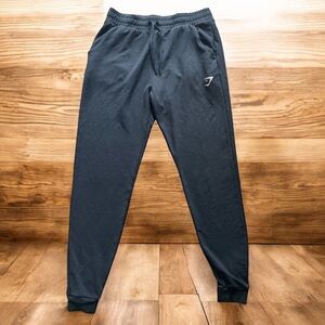 Gymshark Joggers Sweatpants‎ Black Size M Men’s Athletic Tapered Fit Logo